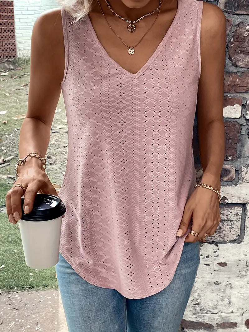 Sfrcord® Tanktop mit Ösenmuster