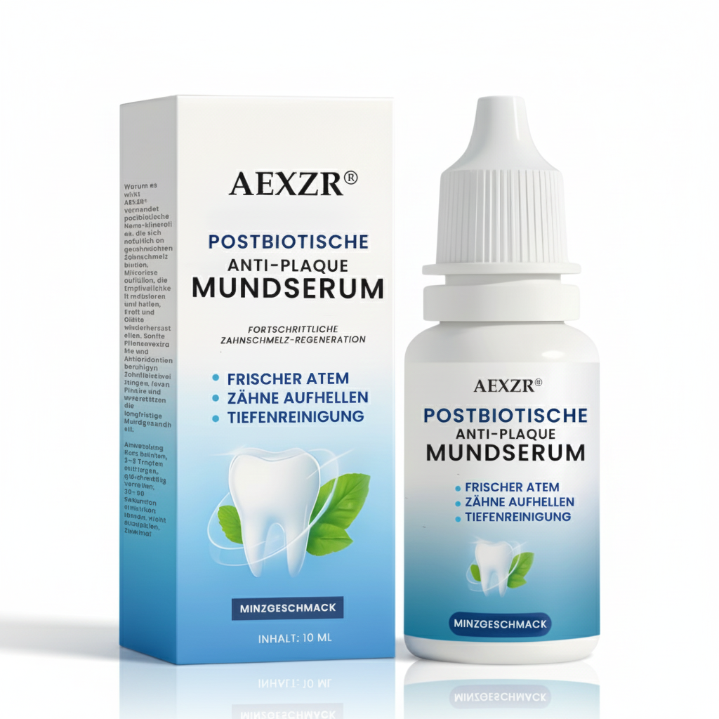 AEXZR® Postbiotisches Anti-Plaque Mundserum✨ Wissenschaft, die Ihrem Lächeln neues Leben einhaucht ✨
