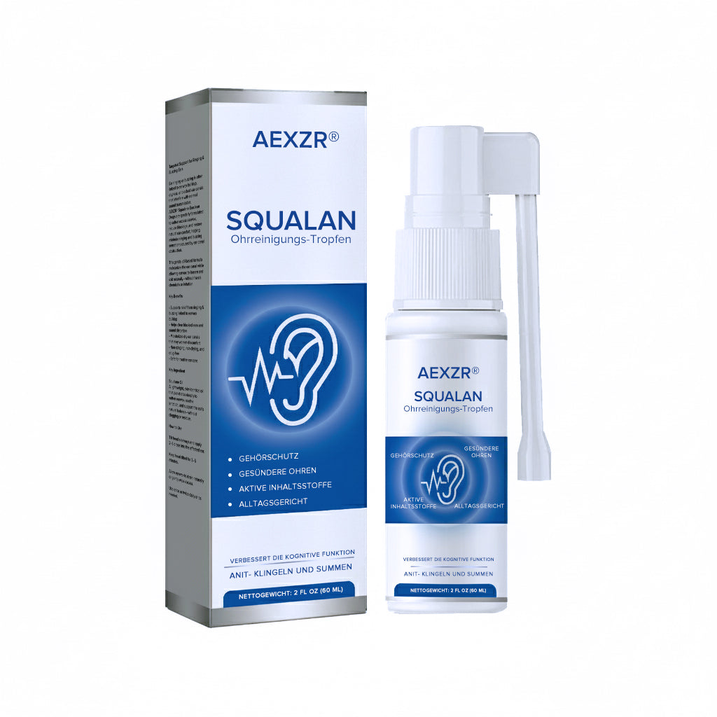 AEXZR® Squalan-Ohrreinigungs-Tropfen🔊 Endlich eine Ohrenpflege, die wirkt — sanft und tief