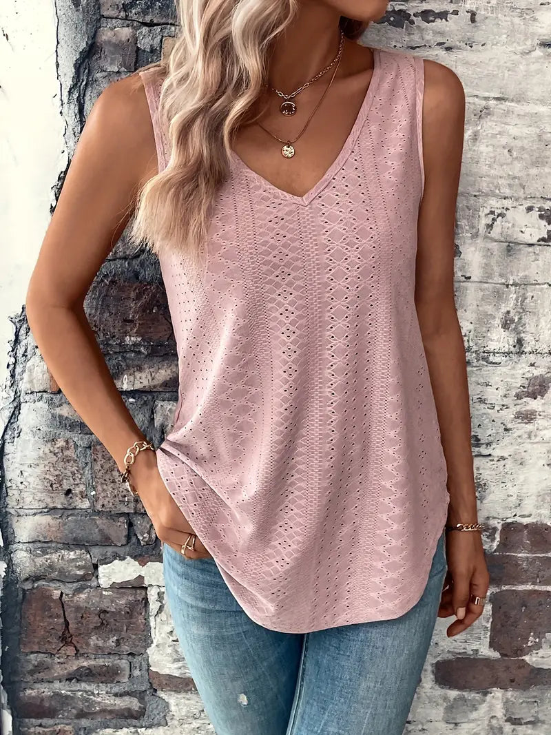 Sfrcord® Tanktop mit Ösenmuster