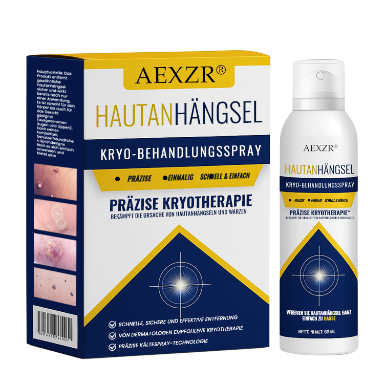 AEXZR® Hautanhängsel-Kryo-Behandlungsspray🧊 Präzisions-Kryotechnik: Vereist Stielwarzen & Warzen in Sekunden – Ohne Klingen, ohne Schmerzen.