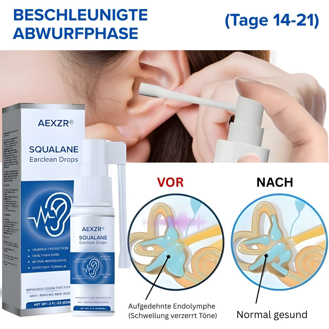 AEXZR® Squalan-Ohrreinigungs-Tropfen🔊 Endlich eine Ohrenpflege, die wirkt — sanft und tief