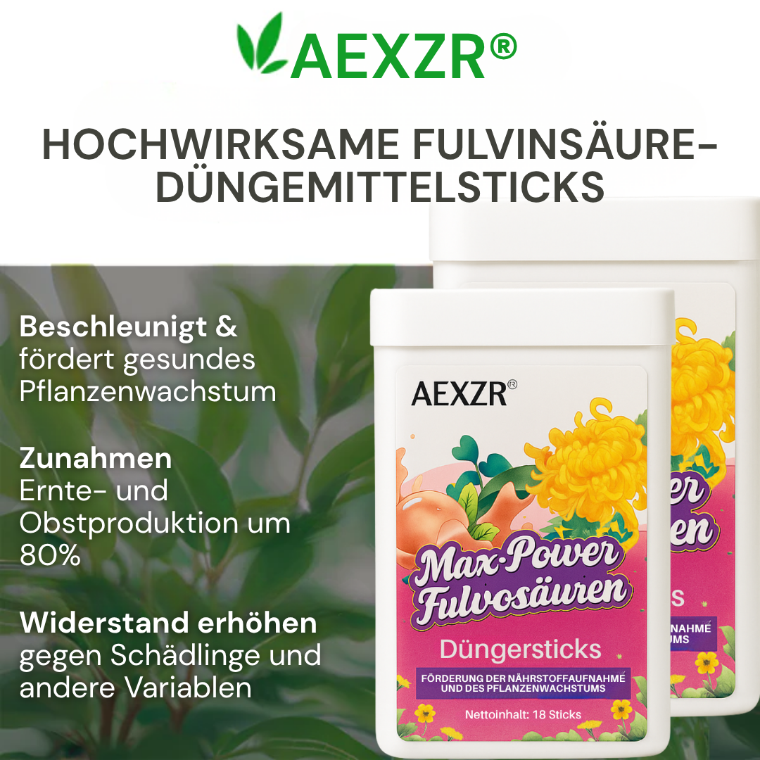 AEXZR® Max-Power Fulvosäuren Düngersticks