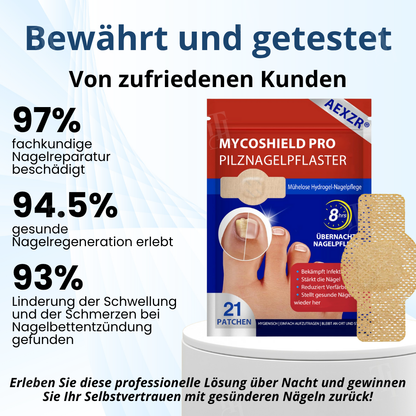 AEXZR® MycoShield Pro Pilznagelpflaster🌟 Durchbruch: Über Nacht zu stärkeren Nägeln