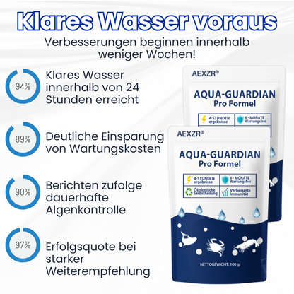 AEXZR® Aqua-Guardian Pro Formel 🐟 ✨Über Nacht von Grün zu Klar!|⏱️Kristallklar in 24 Stunden!