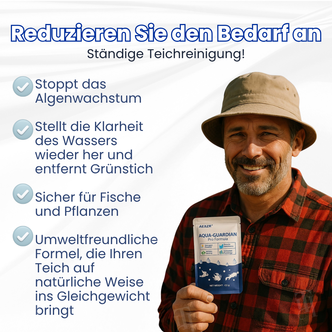 AEXZR® Aqua-Guardian Pro Formel 🐟 ✨Über Nacht von Grün zu Klar!|⏱️Kristallklar in 24 Stunden!
