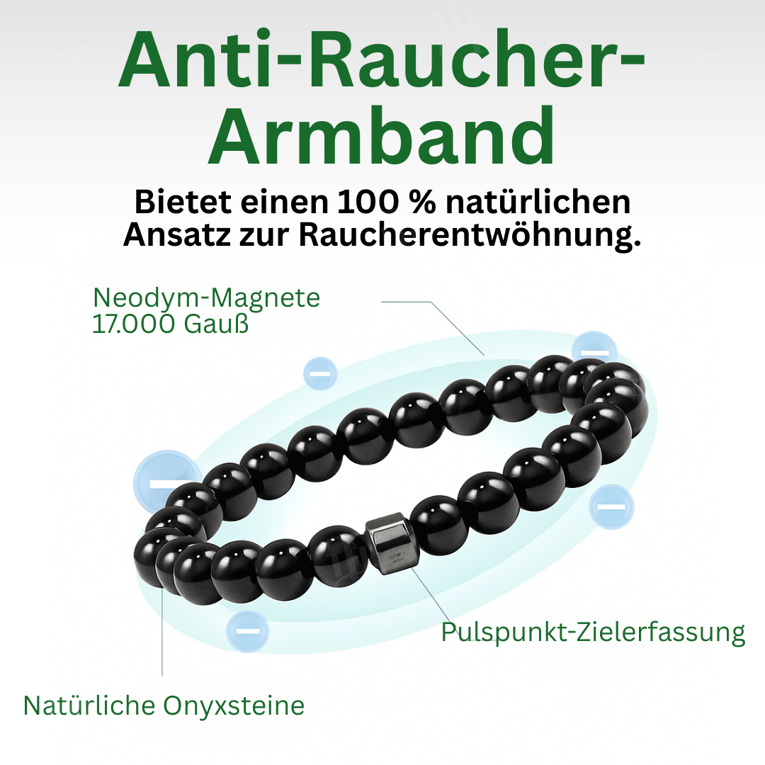 Czticle® Raucherentwöhnung Magnetarmband🌀 Endlich rauchfrei – ohne Willenskampf, ohne Chemie.