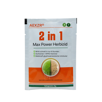 AEXZR® 2 in 1 Max Power Herbizid⚡ Das Zweifach-Wirkstoff-Kraftpaket: Beseitigt Unkraut in 6 Stunden, besiegt Glyphosat-Resistenz endgültig.