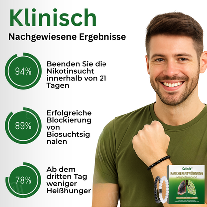 Czticle® Raucherentwöhnung Magnetarmband🌀 Endlich rauchfrei – ohne Willenskampf, ohne Chemie.