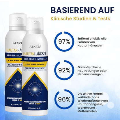 AEXZR® Hautanhängsel-Kryo-Behandlungsspray🧊 Präzisions-Kryotechnik: Vereist Stielwarzen & Warzen in Sekunden – Ohne Klingen, ohne Schmerzen.