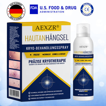 AEXZR® Hautanhängsel-Kryo-Behandlungsspray🧊 Präzisions-Kryotechnik: Vereist Stielwarzen & Warzen in Sekunden – Ohne Klingen, ohne Schmerzen.